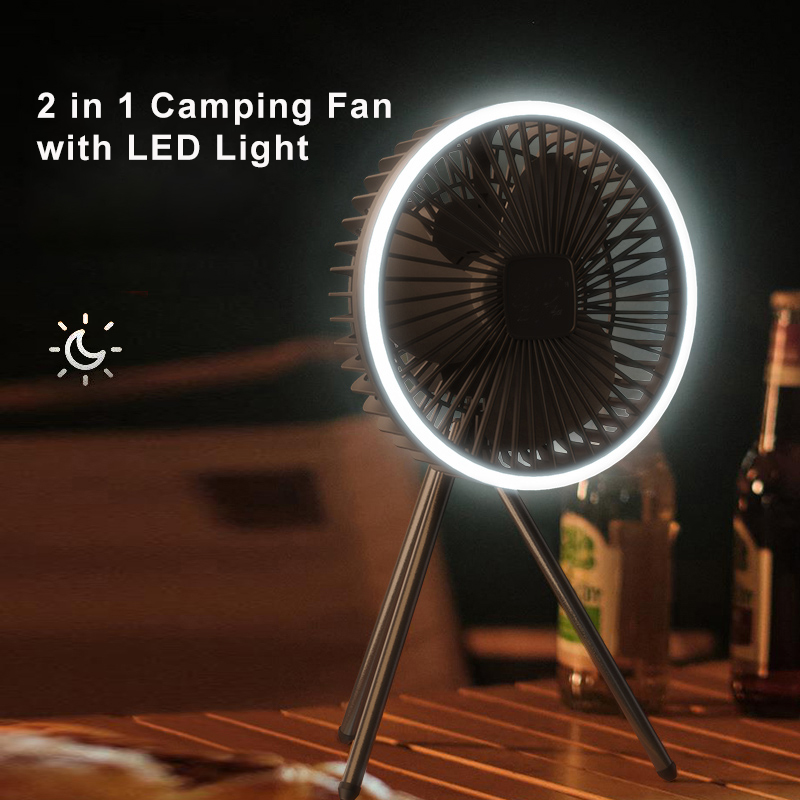 พัดลมตั้งโต๊ะแบบพกพา 10000mAh  - Outdoor Camping Misting Fan บทวิจารณ์และราคา