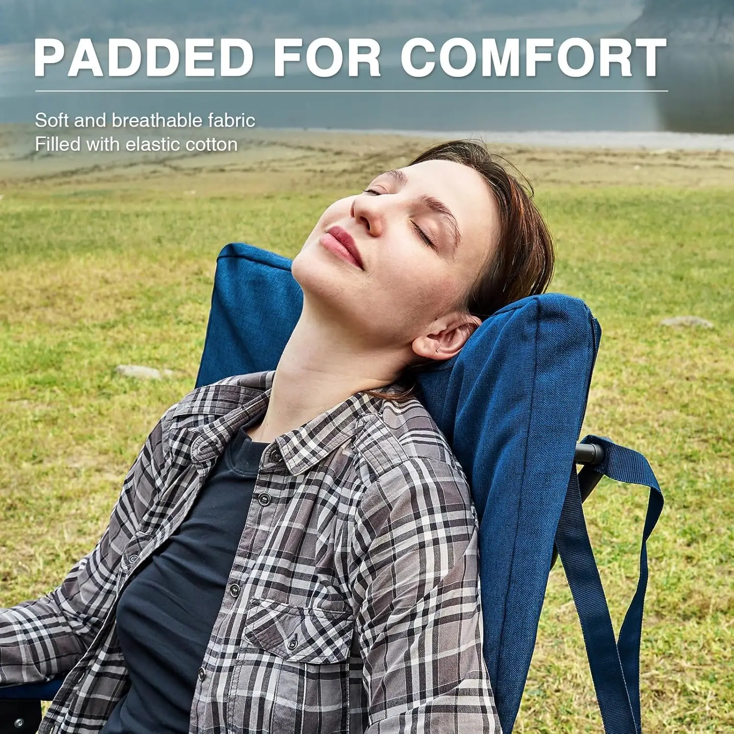 เก้าอี้โยกพับได้ขนาดใหญ่พร้อมเ - Outdoor Oversized Camping Chair บทวิจารณ์และราคา