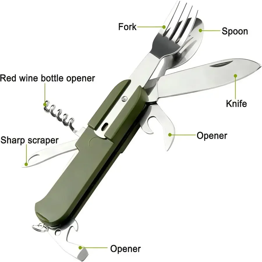 ชุดอุปกรณ์แคมป์ปิ้ง 5-in-1 สแต - Outdoor Camping Uk บทวิจารณ์และราคา