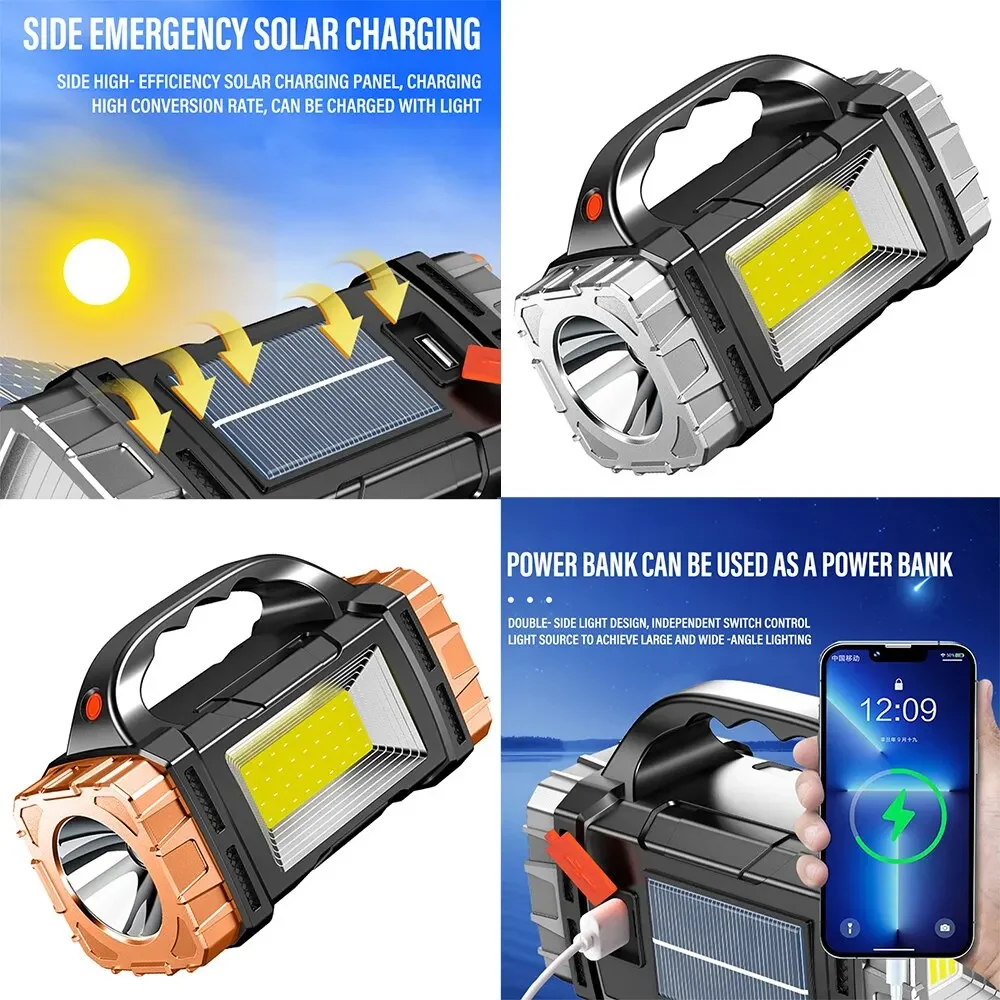 อัพเกรดใหม่ ไฟฉาย LED พลังงานแ - Battery Outdoor Camping บทวิจารณ์และราคา