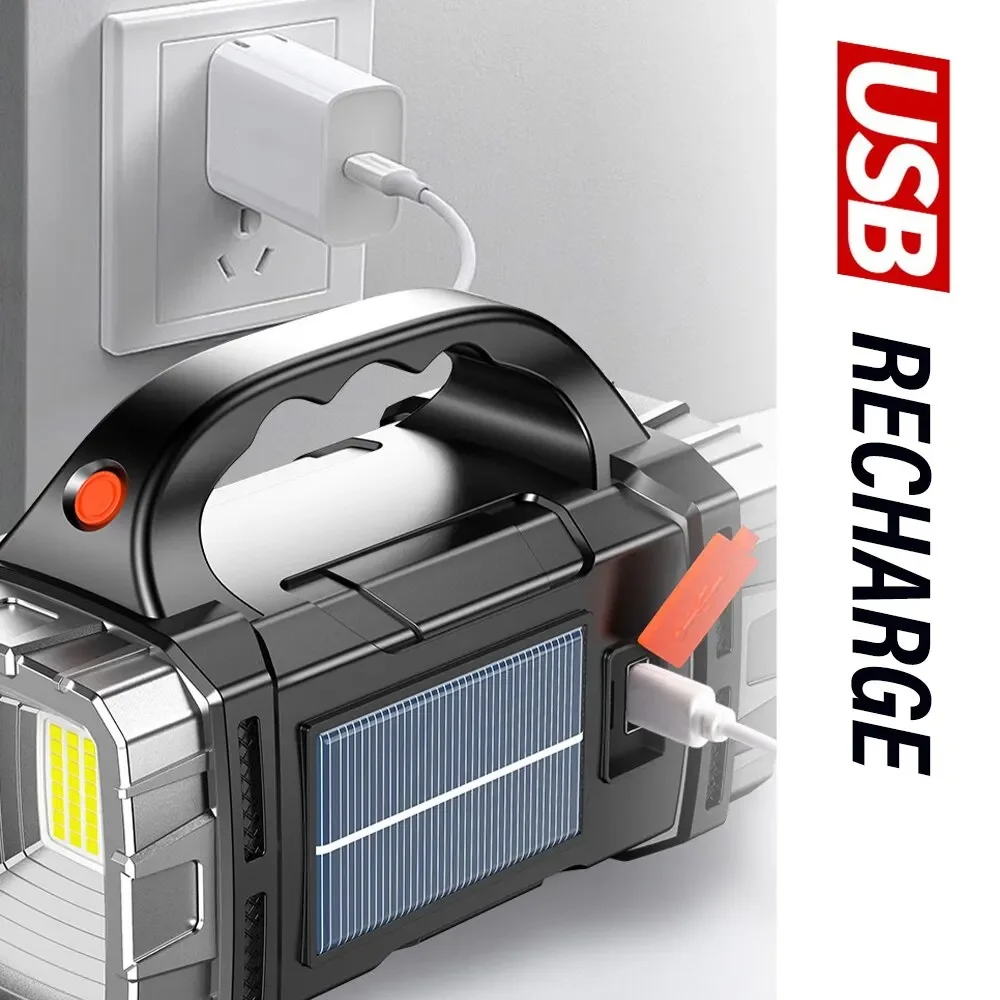 อัพเกรดใหม่ ไฟฉาย LED พลังงานแ - Battery Outdoor Camping บทวิจารณ์และราคา