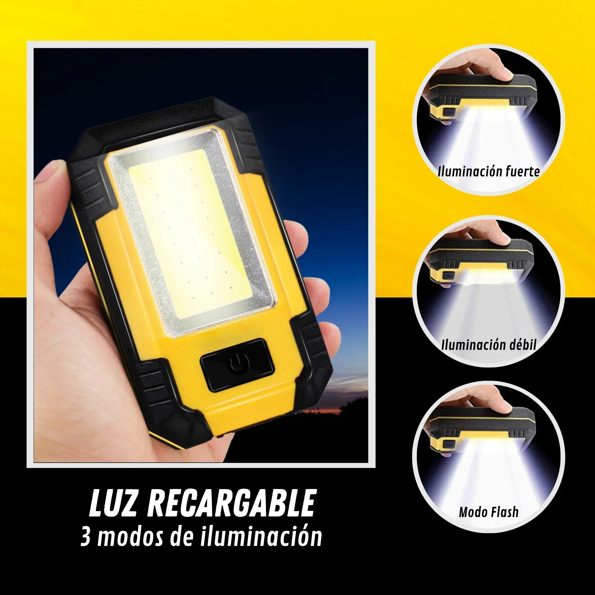 ไฟฉายพกพาแบบชาร์จได้ 4000mAh ค - Outdoor Camping Lighting บทวิจารณ์และราคา