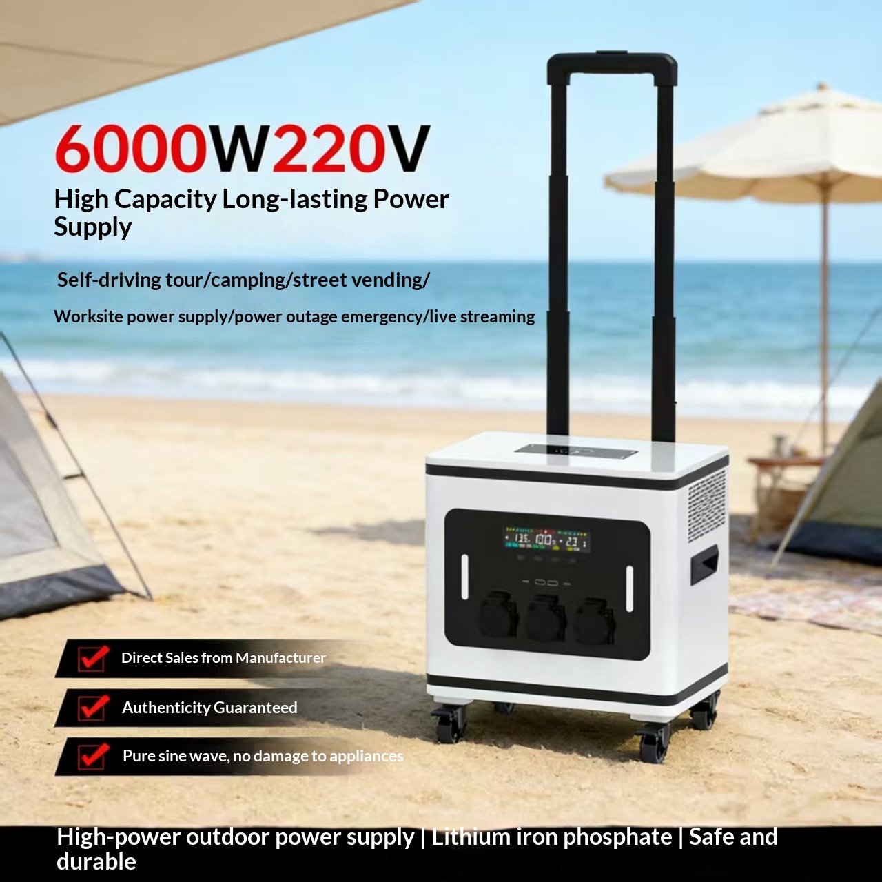 แบตเตอรี่ลิเธียมไอออน แหล่งจ่า - Battery Outdoor Camping บทวิจารณ์และราคา