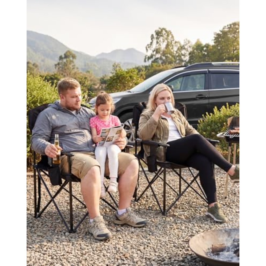 เก้าอี้ตั้งแคมป์กลางแจ้ง: โครง - Outdoor Oversized Camping Chair บทวิจารณ์และราคา