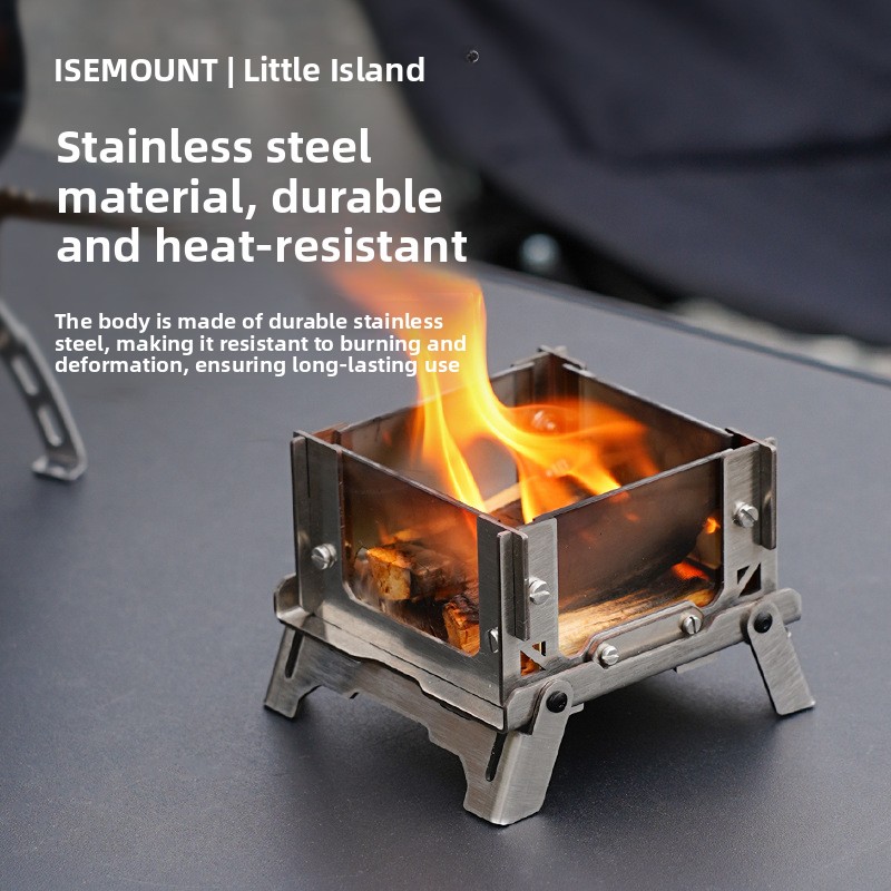 เตาไม้เผาขนาดเล็กแบบตั้งโต๊ะสำ - Outdoor Camping Fire Pit บทวิจารณ์และราคา