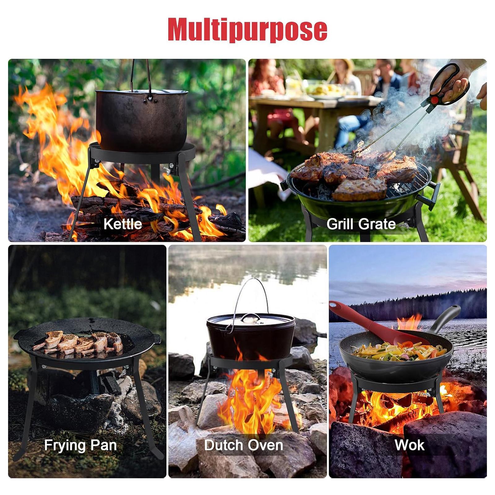ขาตั้งเตาไฟพับได้แบบสามขา ทำจา - Outdoor Camping Uk บทวิจารณ์และราคา