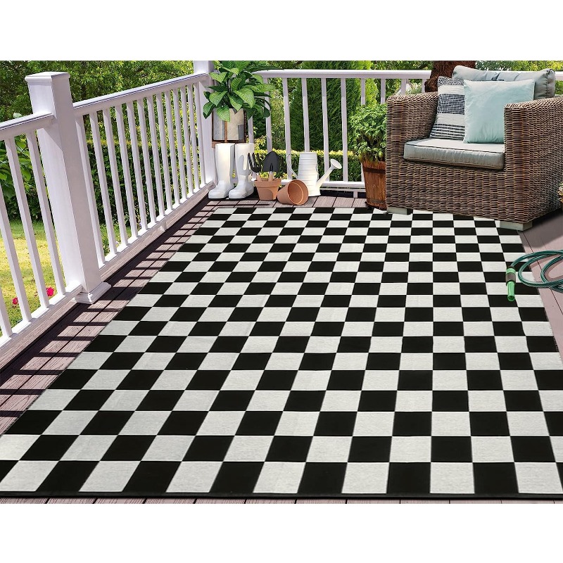 พรมปูพื้นกลางแจ้ง (5x8, 6x9, 9 - Outdoor Camping Rugs 9X12 บทวิจารณ์และราคา