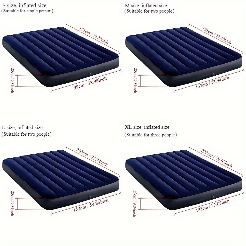 ที่นอนเป่าลมแบบพกพา 1 ชิ้น นุ่ - Outdoor Camping Mattress บทวิจารณ์และราคา