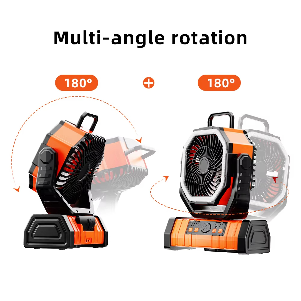 20000mAh แบตเตอรี่ดําเนินการพั - Outdoor Camping Misting Fan บทวิจารณ์และราคา