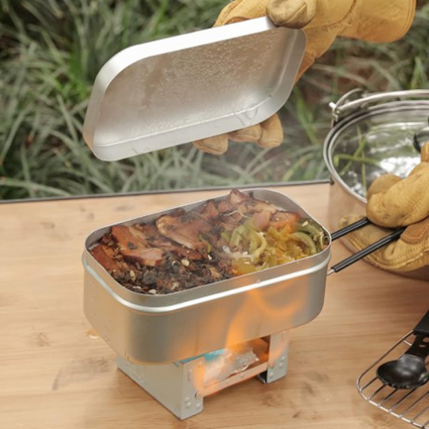 ที่จับกล่องเบนโตะแบบพับได้, ภา - Outdoor Camping Uk บทวิจารณ์และราคา