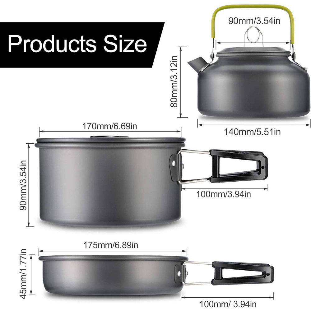 ชุดเครื่องครัวสำหรับตั้งแคมป์ก - Outdoor Camping Essentials บทวิจารณ์และราคา