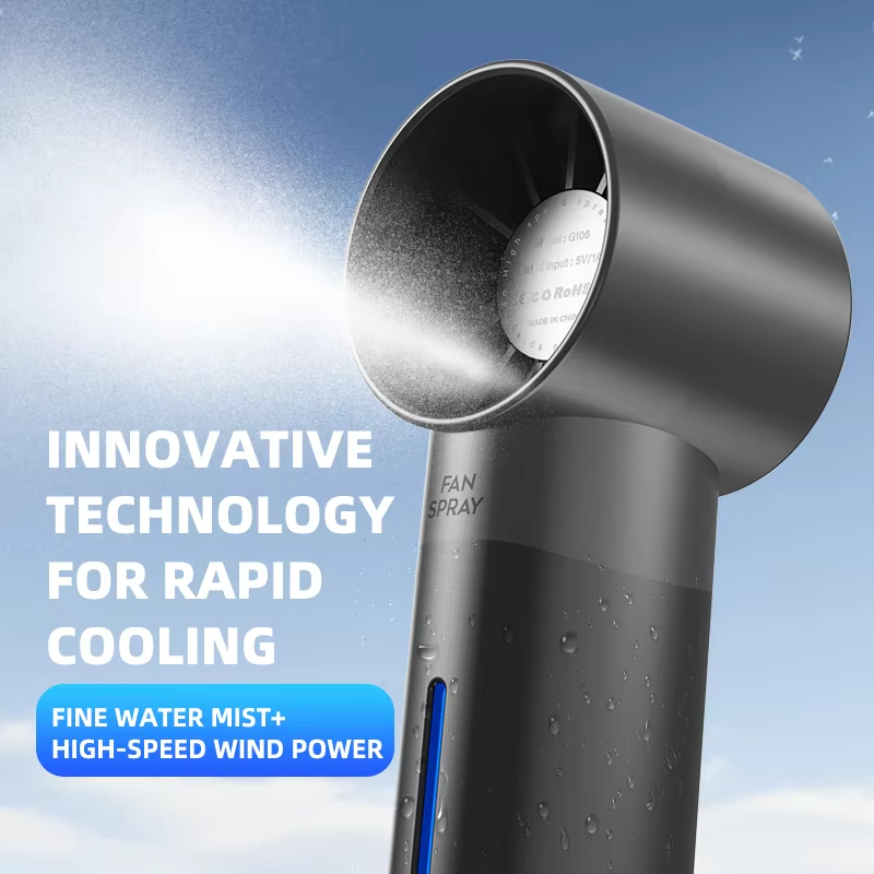 พัดลมมือถือขนาดเล็ก พัดลมพ่นละ - Outdoor Camping Misting Fan บทวิจารณ์และราคา